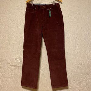 Men's L.L.Bean's 1912 Stretch Corduroys Black Plum